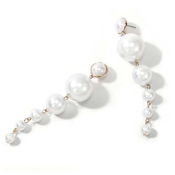 Long Pearl Drop Earrings For Girls