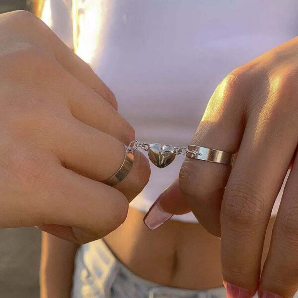 Trendy Magnetic Couple Rings